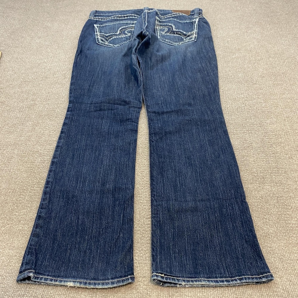 Big Star Maddie Boot Bootcut Jeans Womens 32 R Blue Med Wash Mid Rise Stretch